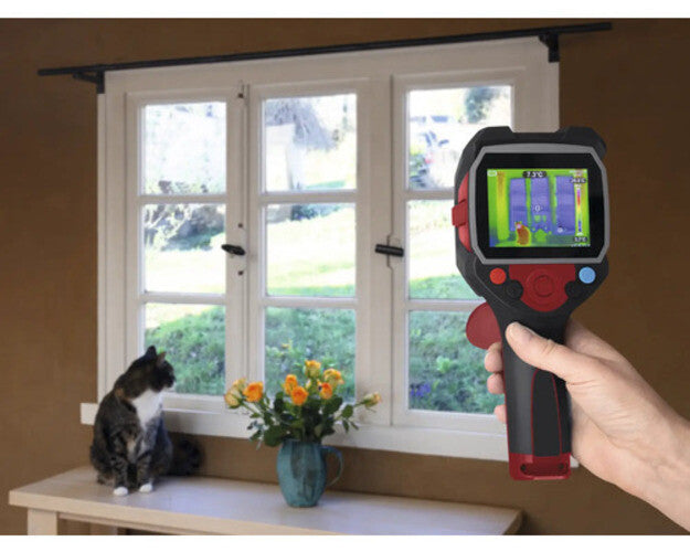 JC Schwarz Wärmebildkamera mit Infrarotsensor und 3,5" Farbdisplay IP 65 inkl. Z