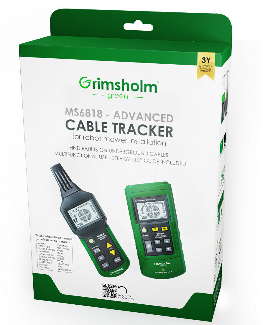 Grimsholm MS6818 Kabel-Tracker – Leitungssucher für Begrenzungskabel, 3 Jahre Ga
