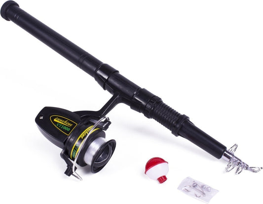 Angelset Benson Teleskoprute 165 cm – inkl. Rolle, Haken, Pose & Blei
