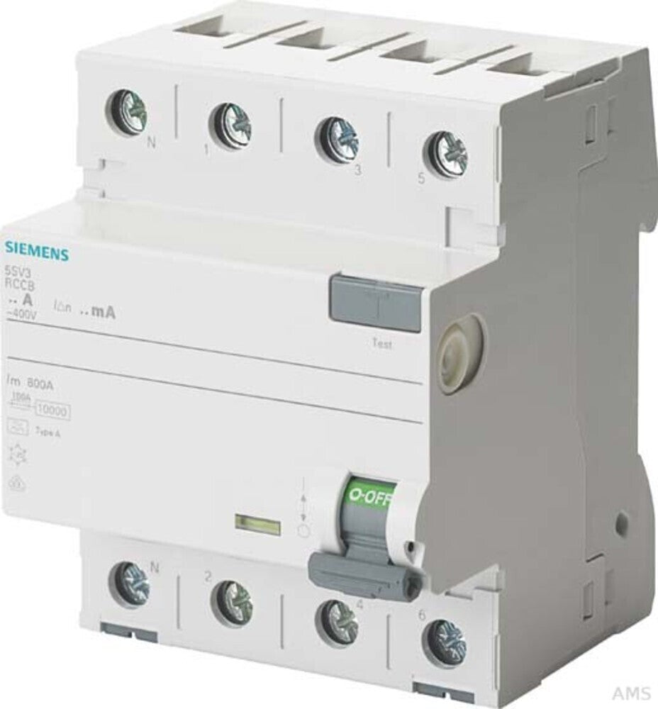 Siemens 5SV33446KL Siemens Dig.Industr. FI-Schutzschalter A 4polig 40 A 0.03 A 4