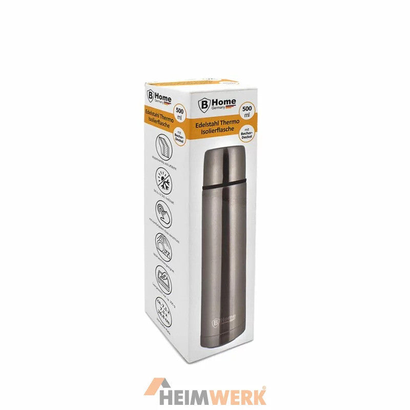 Hochwertige Thermo-Isolierflasche aus Edelstahl – 500 ml / 1000 ml