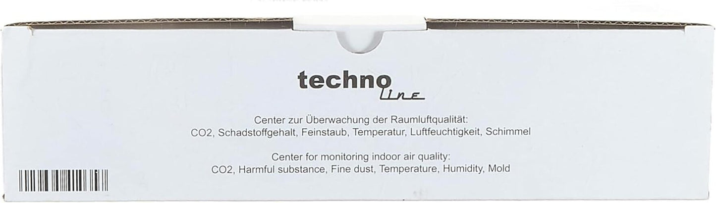 Technoline Luftgütemonitor, farbige Darstellung Co2 und TVOC Konzentration, Anze