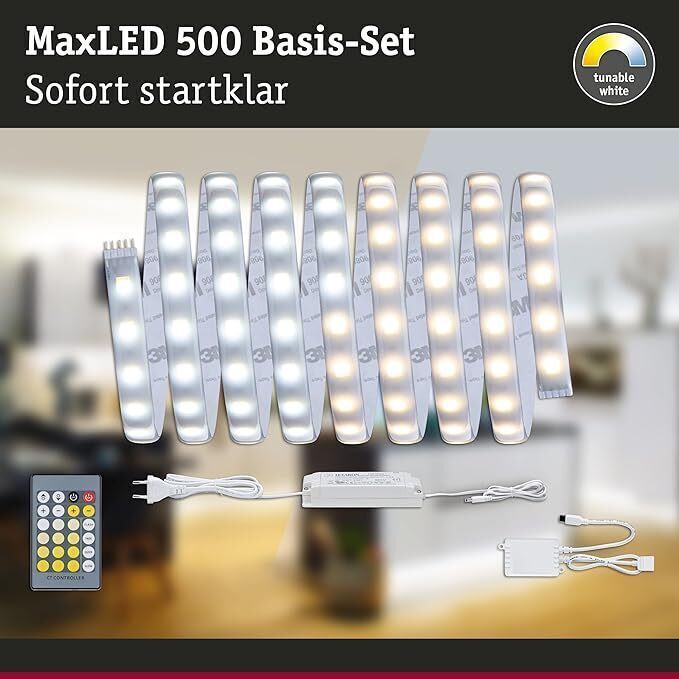 Paulmann 70624 LED Stripe MaxLED 500 Basisset Tunable White 3m 20W