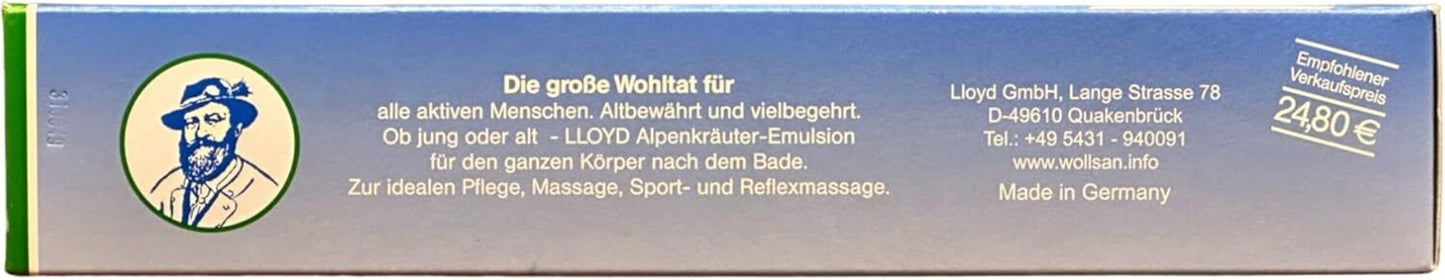 4×200 ml Alpenkräuter Emulsion – Lacure Kräutercreme für Massage & Pflege