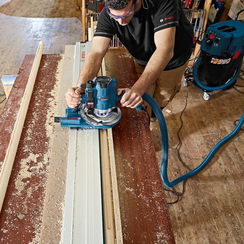 Bosch 1x PRO Nutfräser, gerade, zweischneidig (für Weichholz, Hartholz, Ø 12,7 mm, Professional Zubehör Handfräse, Kantenfräse)