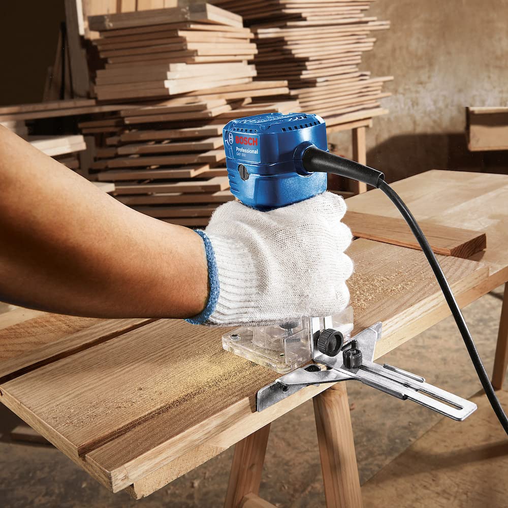 Bosch 1x PRO Nutfräser, gerade, zweischneidig (für Weichholz, Hartholz, Ø 12,7 mm, Professional Zubehör Handfräse, Kantenfräse)