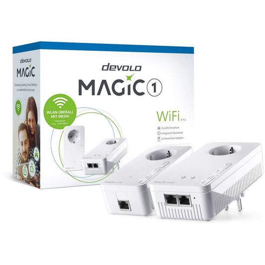 Devolo Magic 1 WiFi 1200 Mbit/s Ethernet LAN Anschluss WLAN weiß 2 Stück