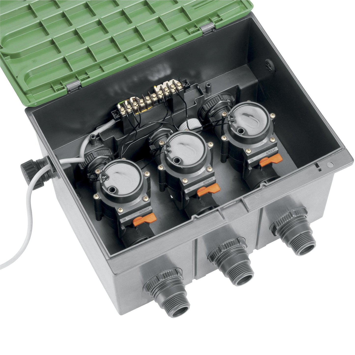 Gardena Bewässerungsventil 9 V: Automatische Bewässerungssteuerung, kabellos, strömungsoptimiert, manuelles Öffnen und Schließen des Ventils (1251-20) 20 x 20 x 30 cm