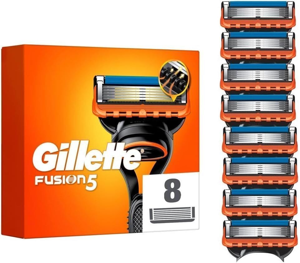 🪒 Gillette Fusion5 – 8 Original Ersatzklingen für Herren | 5-Klingen-Technologi