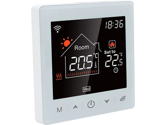 Perobe Raumthermostat WLAN 230 V Smart für Fußbodenheizung + App-Steuerung