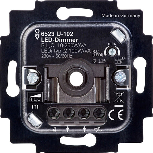 Busch-Jaeger 6523 U-102 LED Busch Drehdimmer-Einsatz 2-100W