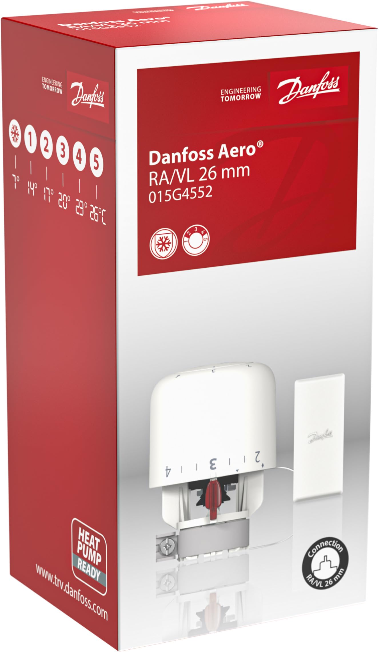 Danfoss Aero RAVL Thermostatischer Sensor mit Fernsensor