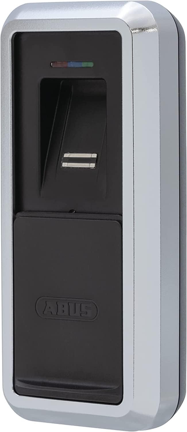 ABUS One Fingerscanner CFS3100 für Haustür, Wohnungstür und Terrassentür - smarter Türöffner - Zubehör für Loxeris One, Wintecto One, Cylox One und CFA3100 - mit Verdeck für den Sensor - silber