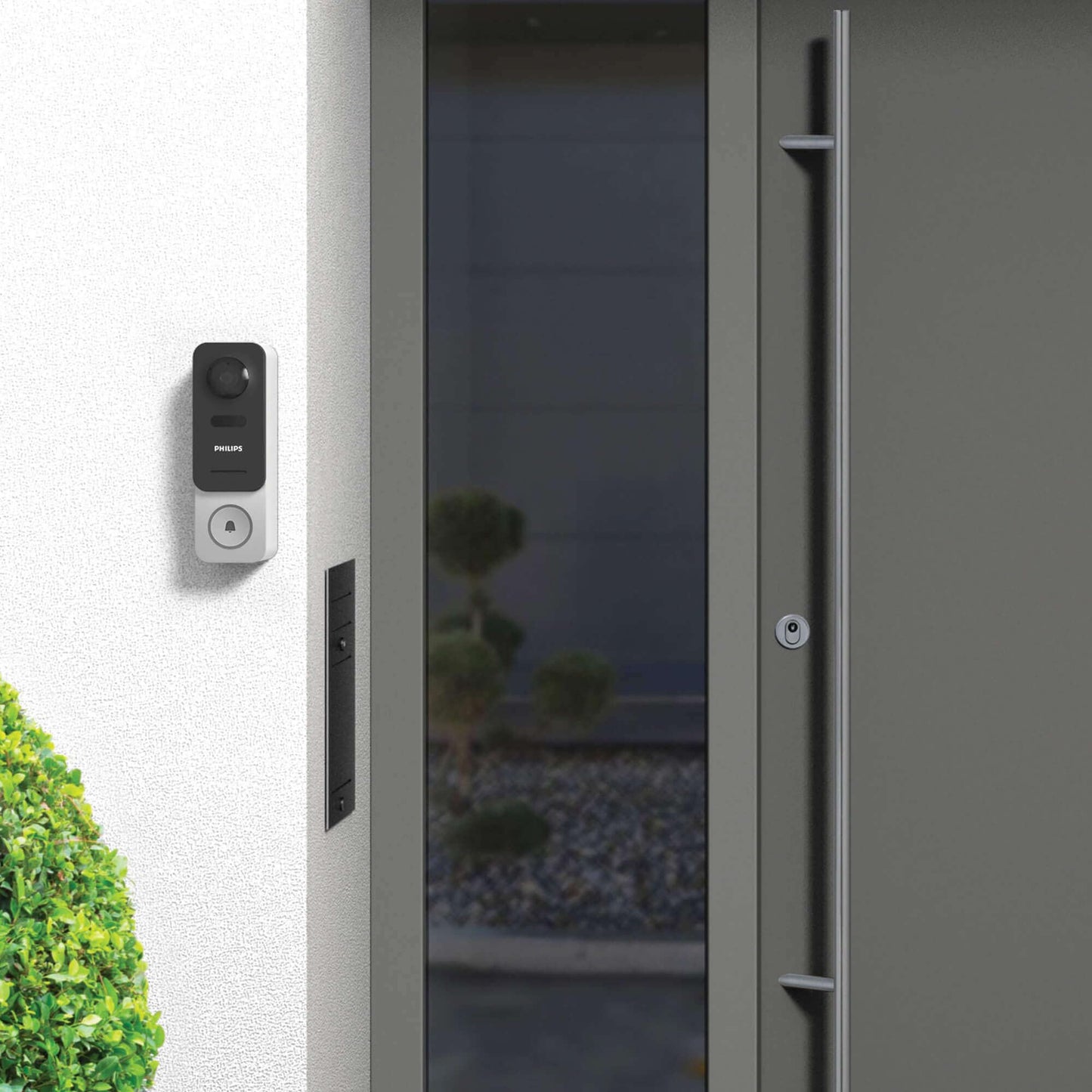 Philips WelcomeEye Link, intelligente Videotürklingel mit Kamera, videosprechanlage , Smartphone-App,WiFi 20 meter , Nachtsicht, 160°-Weitwinkel-Full-HD-Kamera (1080p), batteriebetrieben, 2-Wege-Audio
