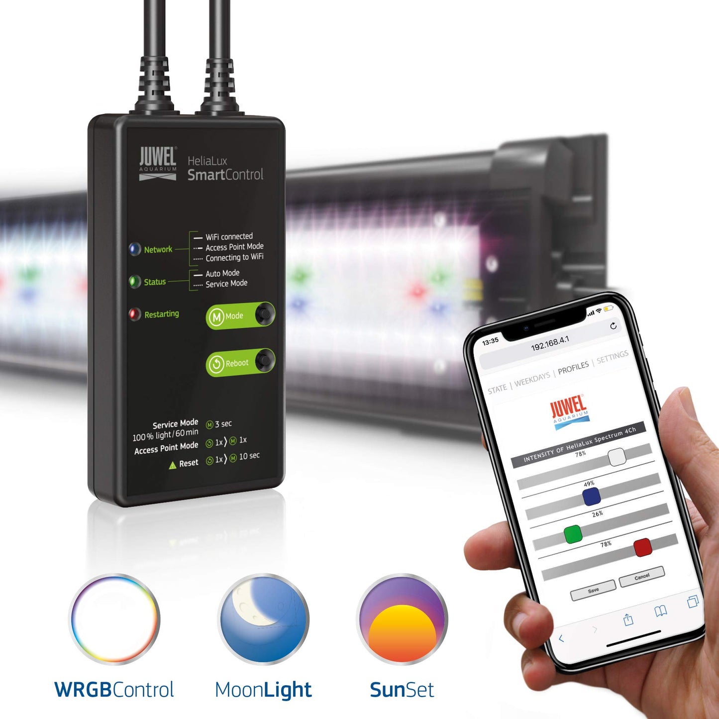 Juwel Aquarium - HeliaLux SmartControl - zur kabellosen Steuerung der HeliaLux Einsatzleuchten