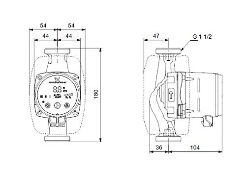 Grundfos Alpha 2 25-40 180mm Umwälzpumpe Heizung Heizungspumpe Alpha2