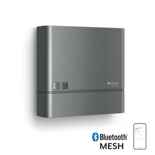 Steinel Dämmerungssensor NightmatIQ Plus Connect, smarter Dämmerungsschalter, 1000 W, Zeitschaltuhr, per App bedienbar, Anthrazit