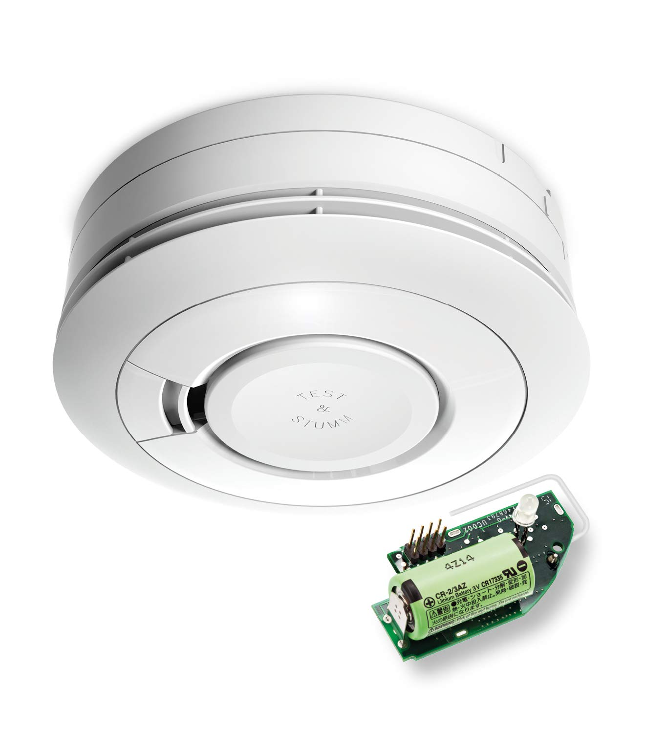 Ei Electronics Ei650RF Funkrauchmelder, Set aus funkvernetzbarem Rauchwarnmelder und Funkmodul, Testsieger Stiftung Warentest mit Batterie für 10 Jahre, weiß