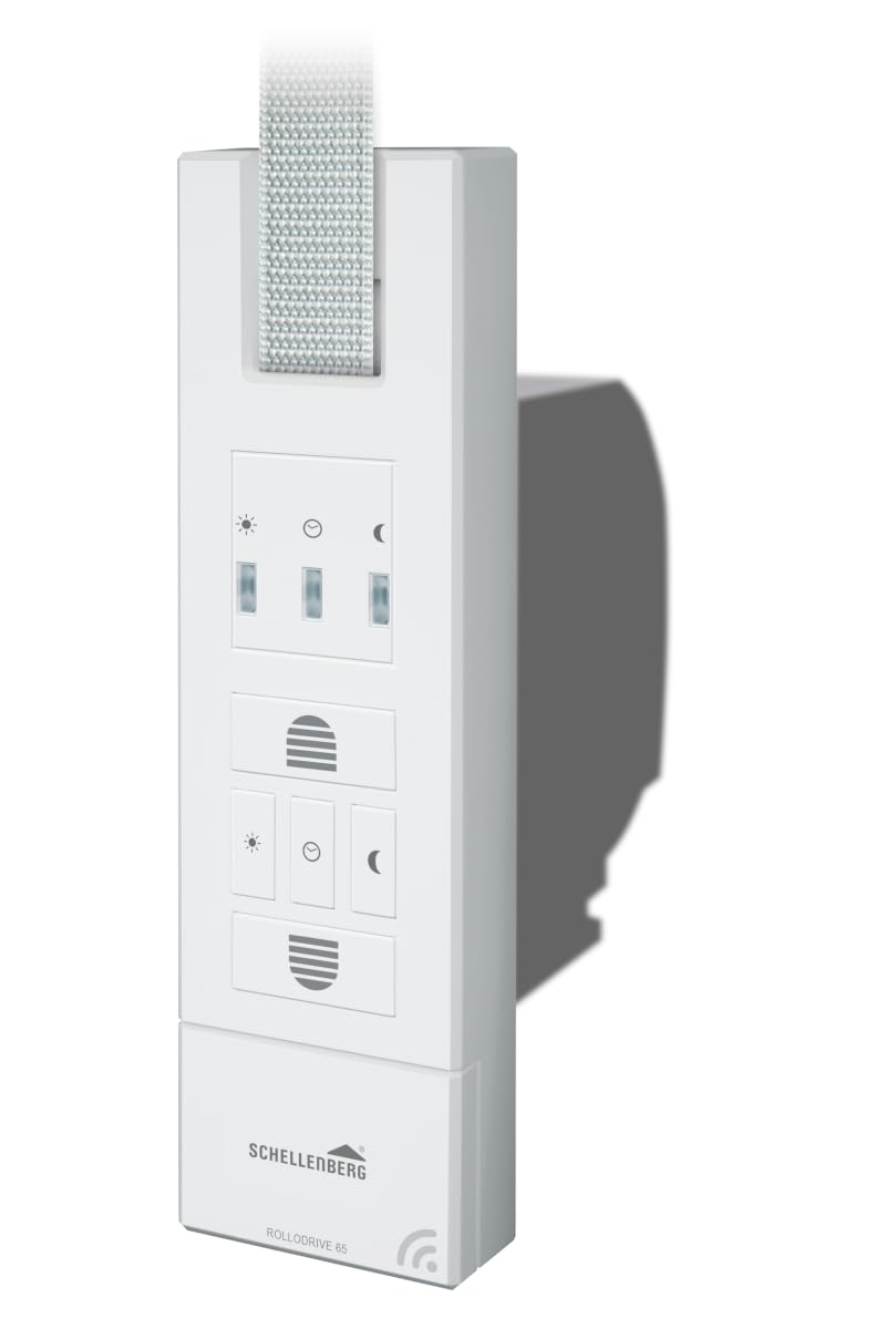 Schellenberg 22728 Elektrischer Rolladen Gurtwickler RolloDrive 65 Premium, Funkgurtwickler für Smart-Home, bis 6 m² Fläche, 45 kg Zugkraft, inkl. Netzstecker