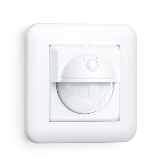 Steinel Bewegungsmelder IR 180 UP easy, Unterputz Wandschalter, 180° Sensorschalter, LED geeignet, 2- und 3-Draht Montage || 220-240V || 50/60Hz || Max 200W, Weiß