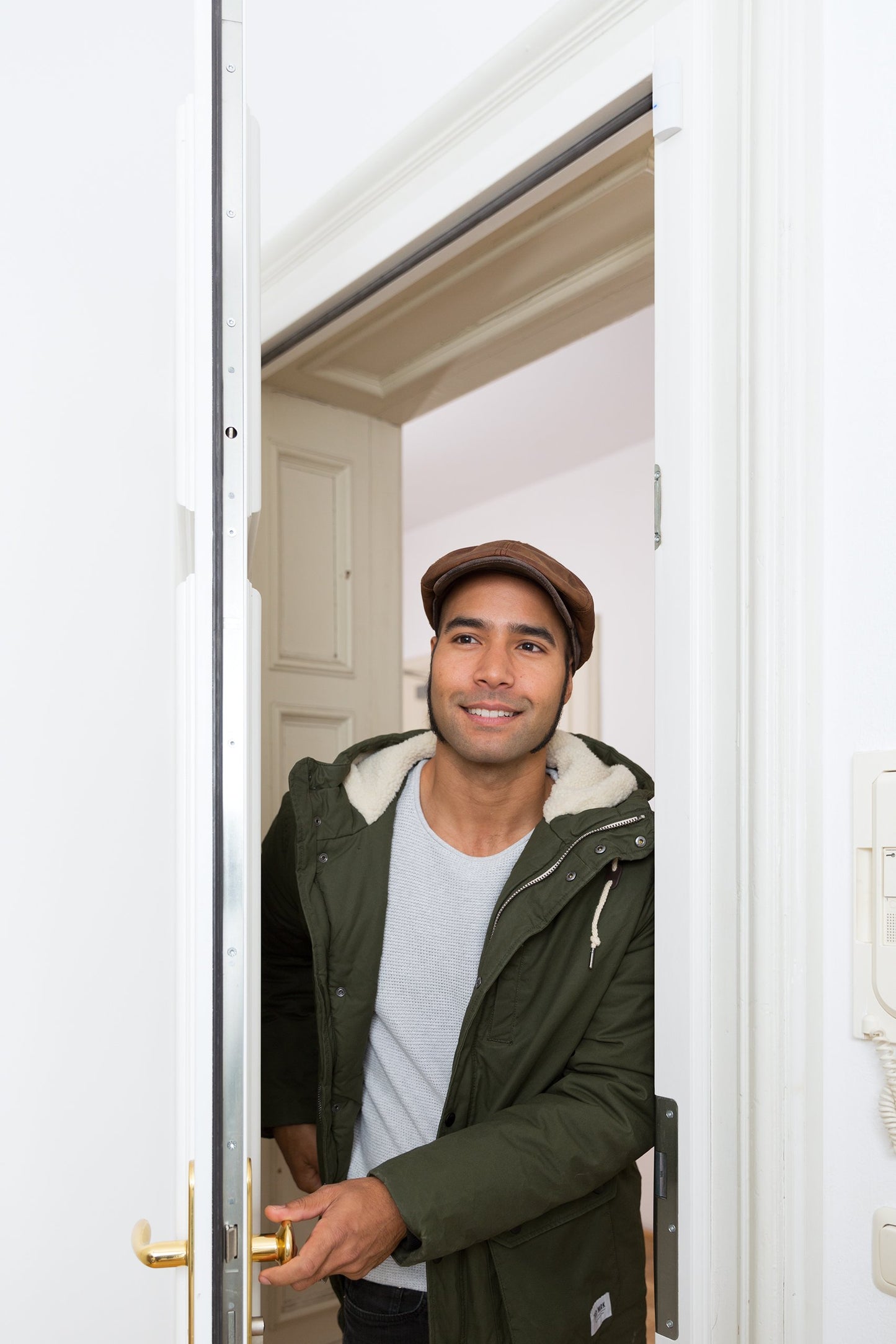 ABUS Öffnungsmelder Smartvest für Funk-Alarmanlage | verwendbar an Türen und Fenster | Testsieger | kabellose Montage | weiß | 38830