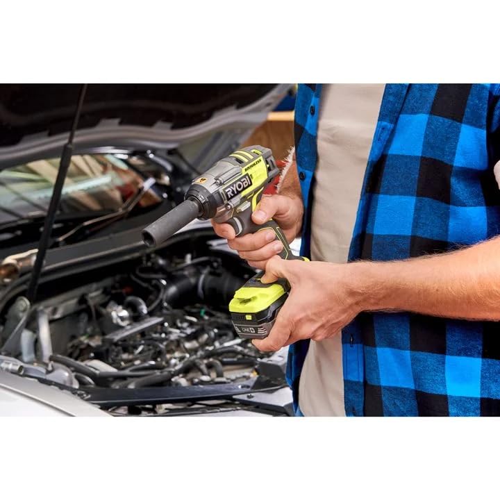 RYOBI 18 V ONE+ Brushless Akku-Schlagschrauber R18IW7-0 (Leerlaufdrehzahl 0-3000 min⁻¹, Schlagzahl 0-3900 min⁻¹, Drehmoment- Einstellungen 120/150/200/270 Nm, ohne Akku und Ladegerät)