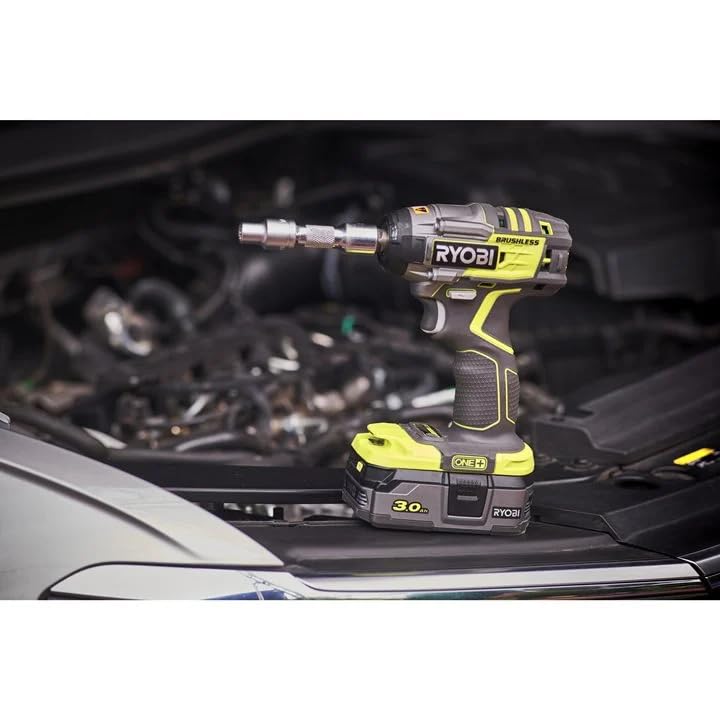 RYOBI 18 V ONE+ Brushless Akku-Schlagschrauber R18IW7-0 (Leerlaufdrehzahl 0-3000 min⁻¹, Schlagzahl 0-3900 min⁻¹, Drehmoment- Einstellungen 120/150/200/270 Nm, ohne Akku und Ladegerät)