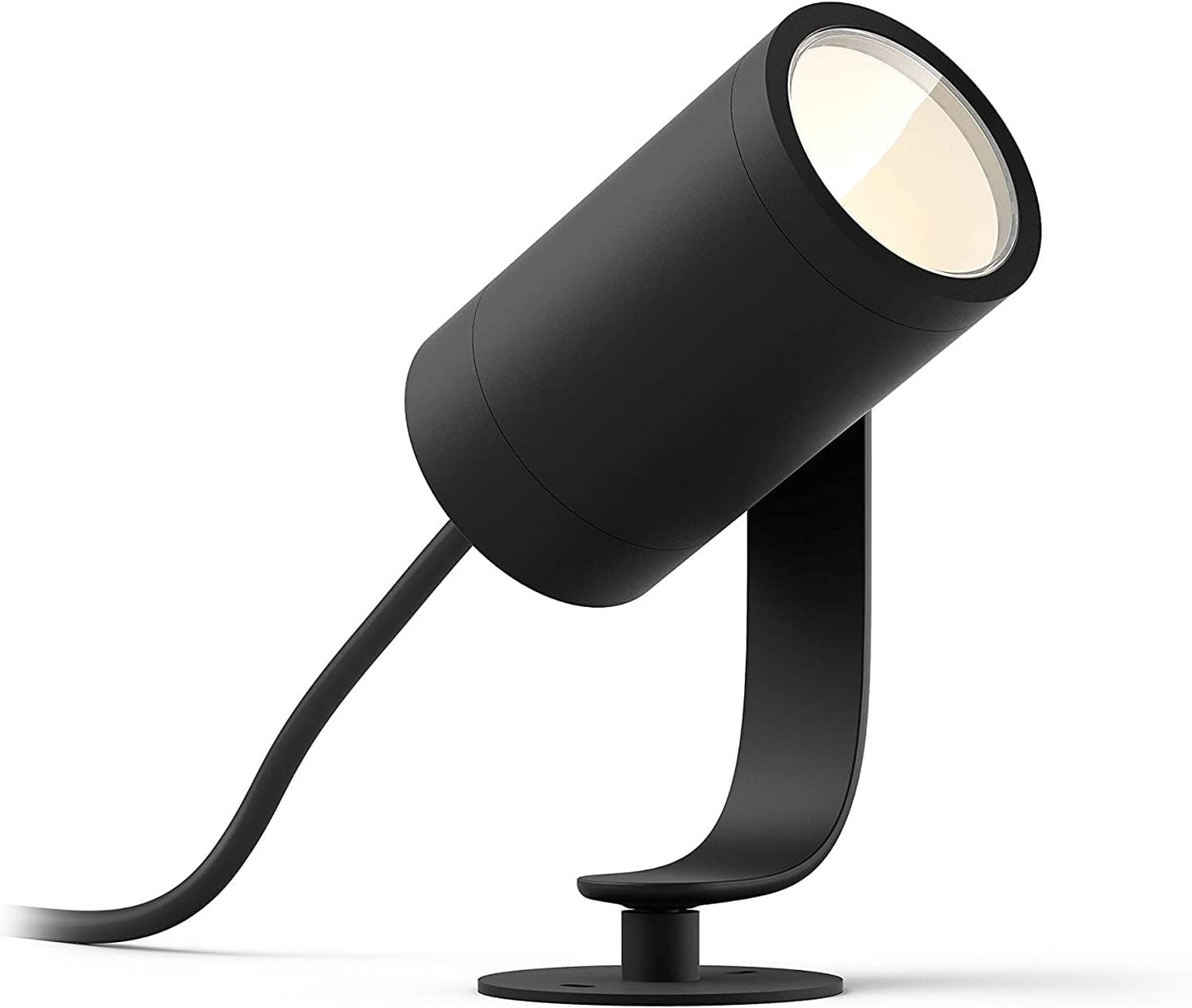 Philips Hue White & Color Ambiance Lily Gartenspot Single Spotlight Extension: Intelligente Außenbeleuchtung für den Garten, funktioniert mit Alexa, Google Assistant und Apple Homekit