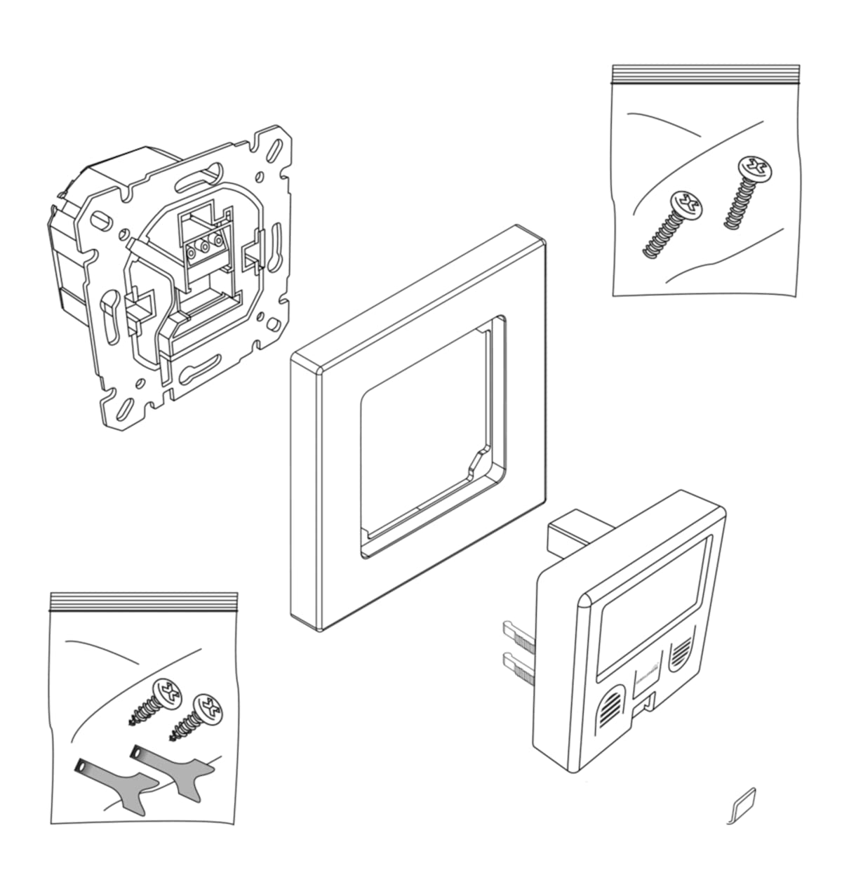Schellenberg 25572 Zeitschaltuhr PLUS zur Rolladensteuerung mit Display, Wandtaster für Unterputzmontage, Programmierbare Automatik mit u.a. Tagesprogramm, Zufallsfunktion