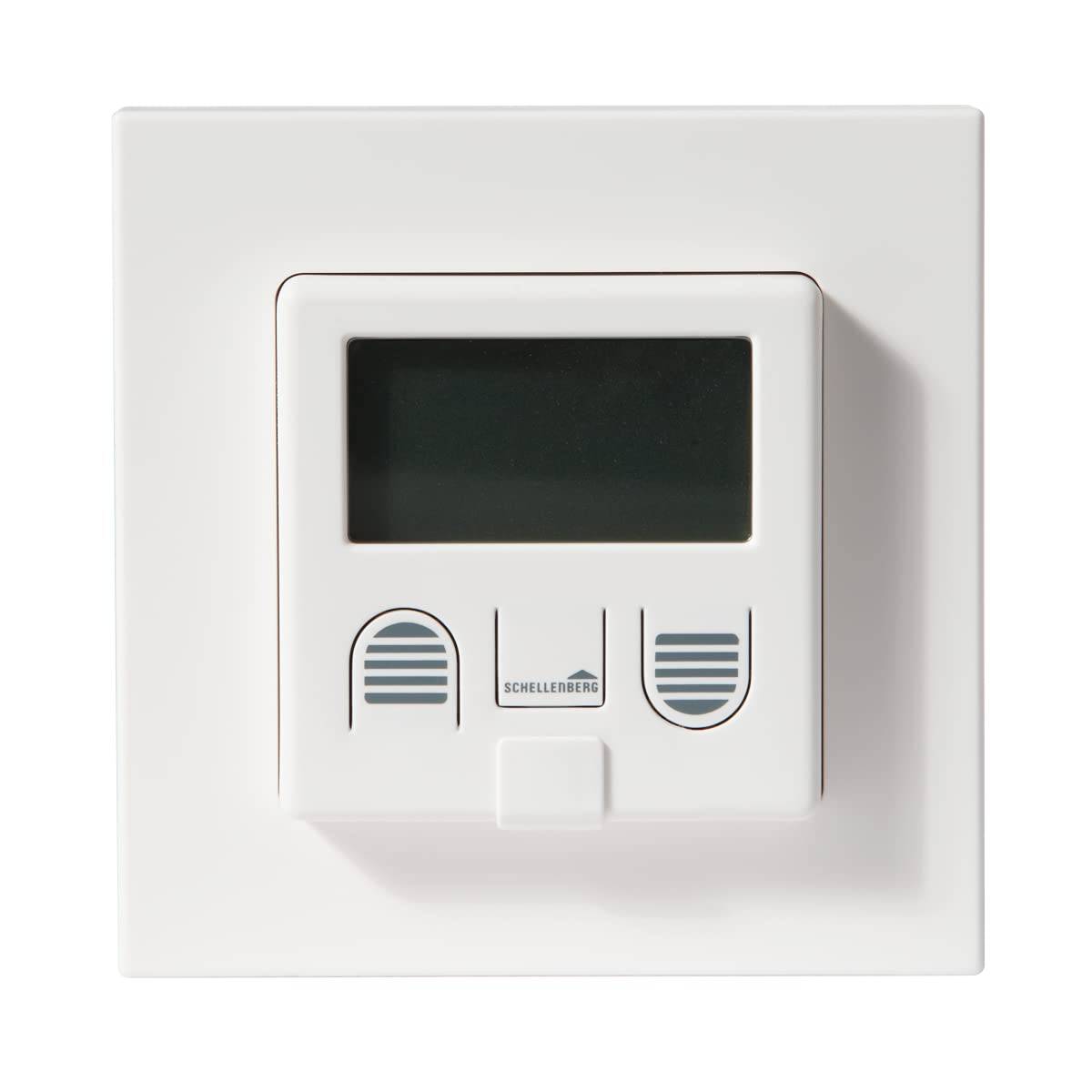 Schellenberg 25572 Zeitschaltuhr PLUS zur Rolladensteuerung mit Display, Wandtaster für Unterputzmontage, Programmierbare Automatik mit u.a. Tagesprogramm, Zufallsfunktion