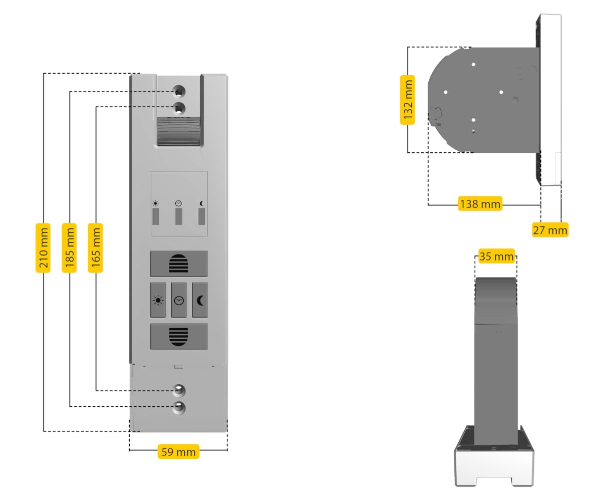 Schellenberg 22767 Elektrischer Gurtwickler mit Funk RolloDrive 65 Premium, geeignet für Smart-Home, Funkgurtwickler bis 6 m² Rollladenfläche, 45 kg Zugkraft, Unterputz-Montage, inkl. Netzstecker