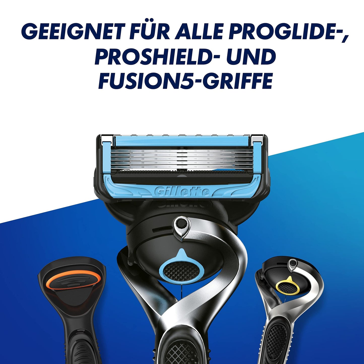 Gillette ProShield Chill Rasierklingen, 6 Original Ersatzklingen für Nassrasierer Herren mit 5-fach Klinge, Kühl-Technologie für angenehme Rasur