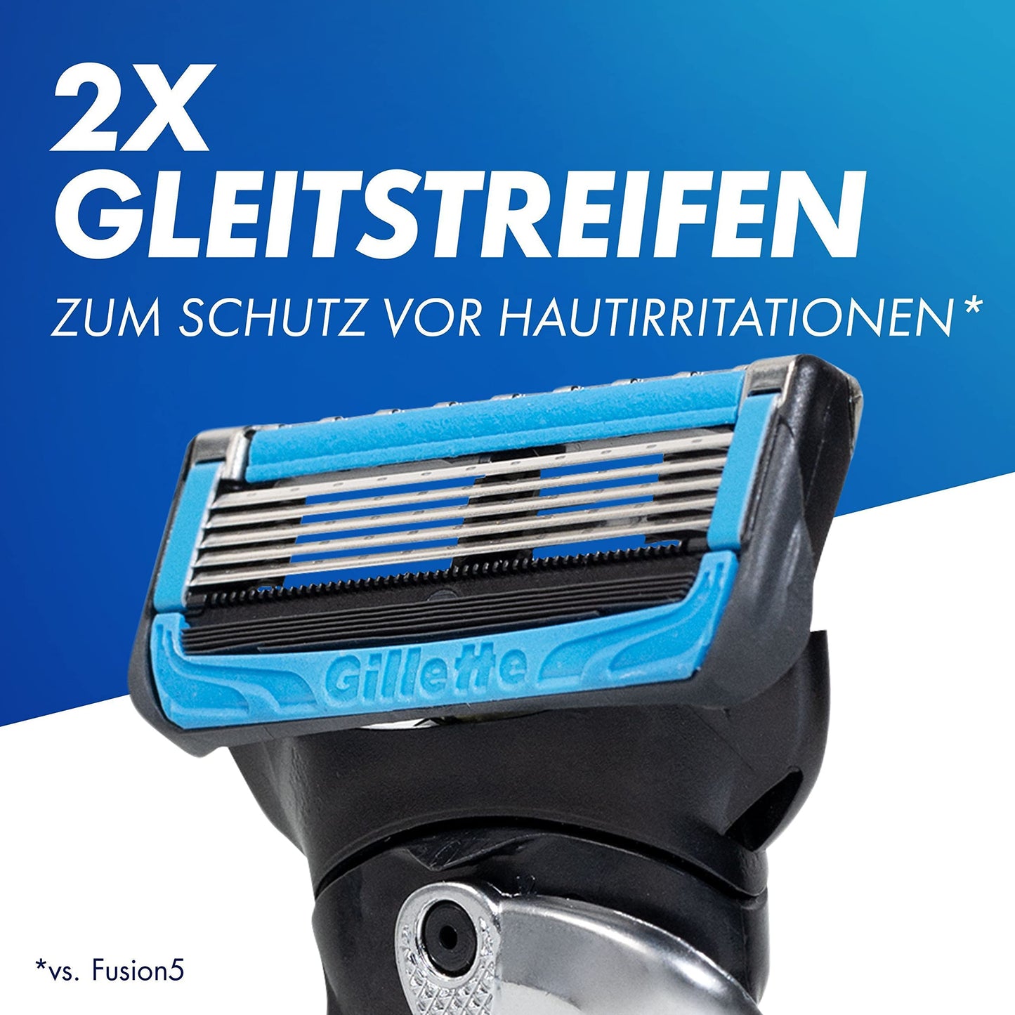 Gillette ProShield Chill Rasierklingen, 6 Original Ersatzklingen für Nassrasierer Herren mit 5-fach Klinge, Kühl-Technologie für angenehme Rasur