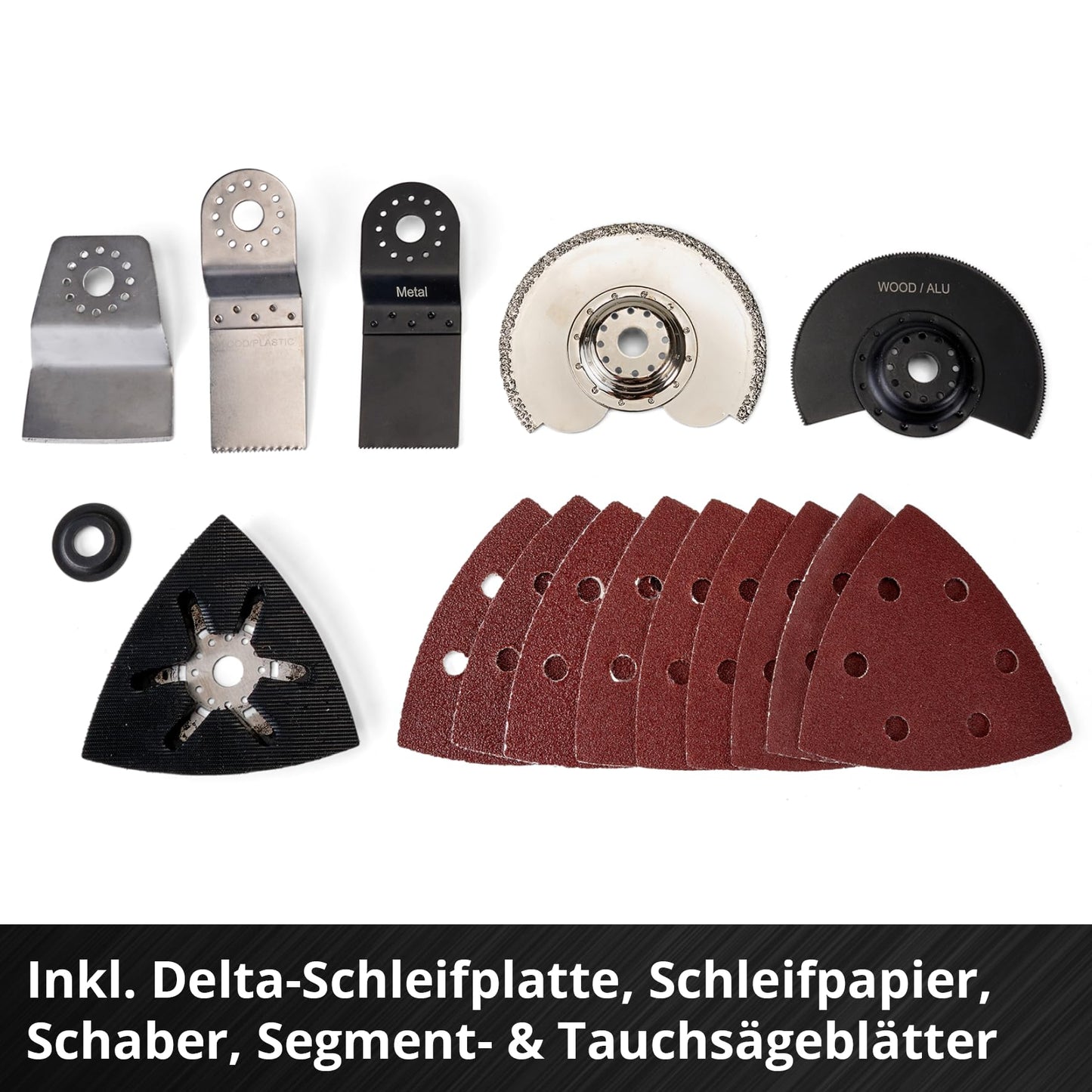 Einhell Akku-Multifunktionswerkzeug VARRITO Power X-Change (Li-Ion, 18 V, 22.000 bis 40.000 min-1, Drehzahl-Elektronik, Schnellspannverschluss, magnetische Werkzeugaufnahme, ohne Akku und Ladegerät)