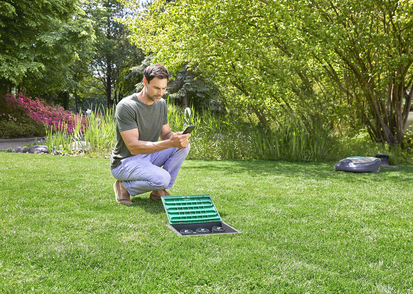 Gardena Steuerteil 9 V Bluetooth: Steuereinheit zur automatischen und zuverlässigen Bewässerung, über Bluetooth-App konfigurierbar, kabellos (01287-20)