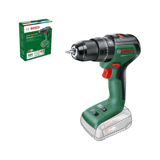 Bosch Akku Schlagbohrschrauber UniversalImpact 18V-60 (ohne Akku, 18 Volt System, im Karton)