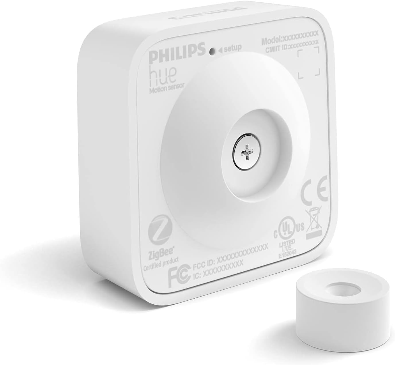 Philips Hue Bewegungsmelder Indoor, Tageslichtsensor für smarte Beleuchtung, automatische Lichtsteuerung bei Bewegung für ein sicheres Zuhause, weiß