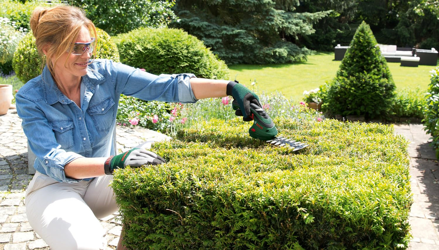 Bosch Akku Grasscheren Set Isio (3,6 Volt, Messerlänge 12 cm, Messerabstand 8 mm)