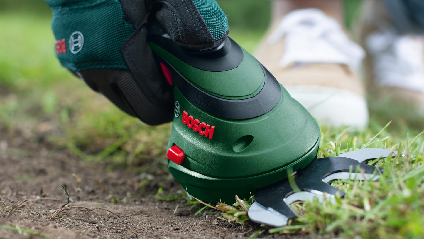 Bosch Akku Grasscheren Set Isio (3,6 Volt, Messerlänge 12 cm, Messerabstand 8 mm)
