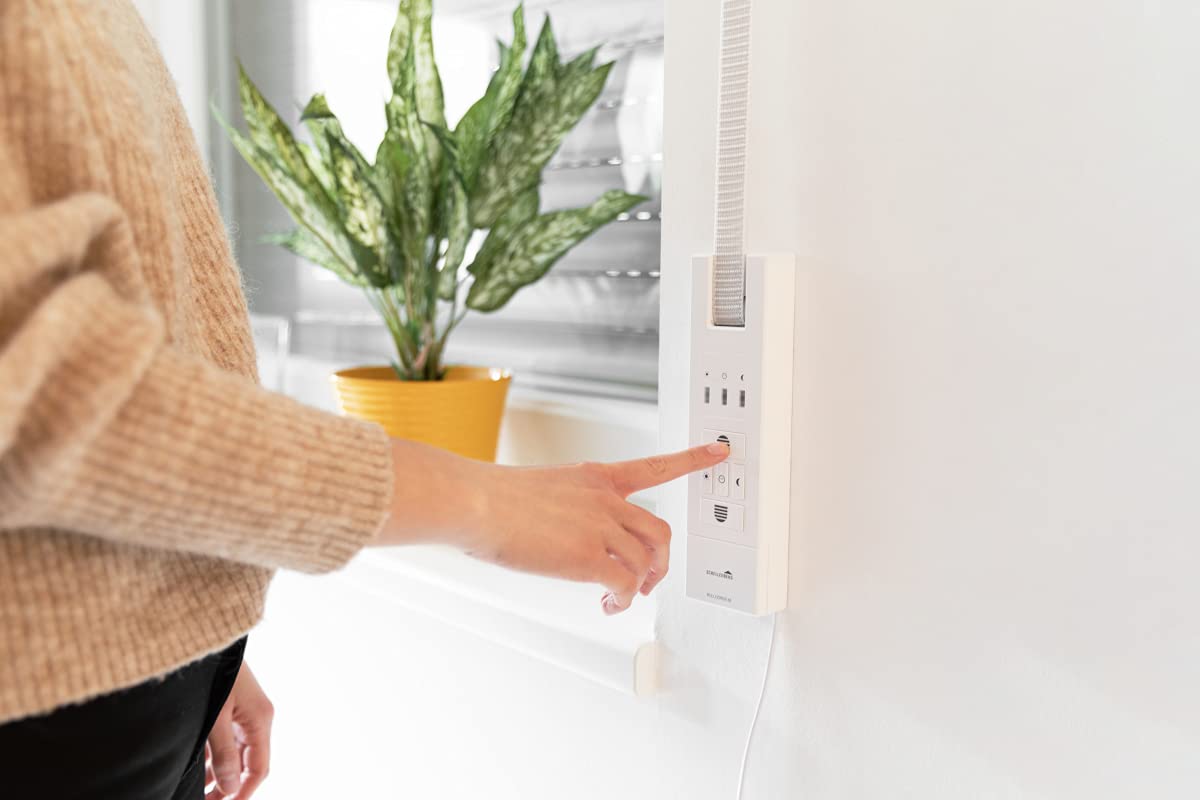 Schellenberg 22765 Elektrischer Gurtwickler Unterputz RolloDrive 65 Standard, Rolladenantrieb bis 6 m² Rollladenfläche,für 23 mm Rolladen-Gurt, Zugkraft max. 45 kg, mit Zeitautomatik, Netzstecker