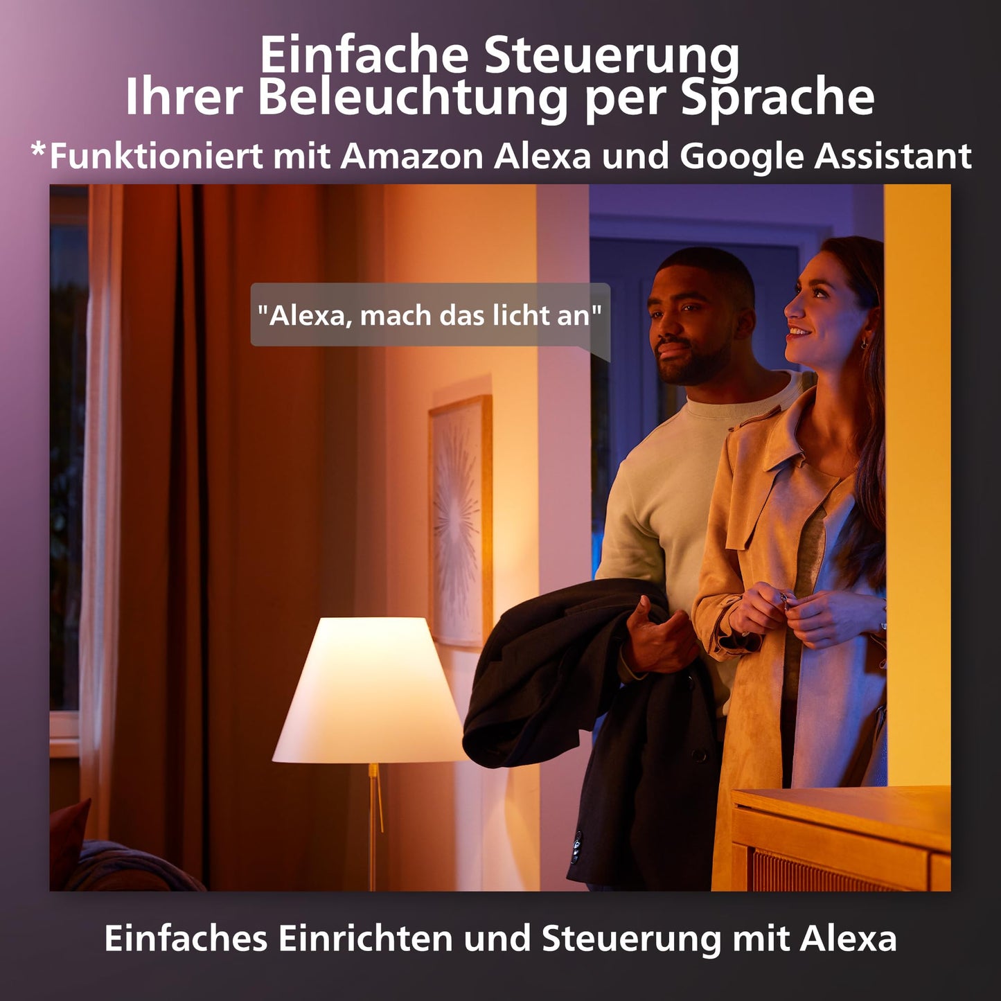 Philips Hue Festavia Lichterkette, White & Color Ambiance, dimmbar, 250 Mini LEDs, 20 m Länge, wasserdicht, kompatibel mit Amazon Alexa (Echo & Echo Dot)