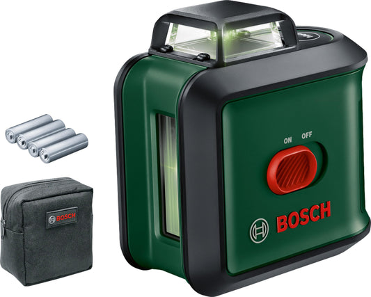 Bosch Kreuzlinienlaser UniversalLevel 360 (vertikale + horizintale Laserlinien inkl. 360° zum Ausrichten im ganzen Raum)