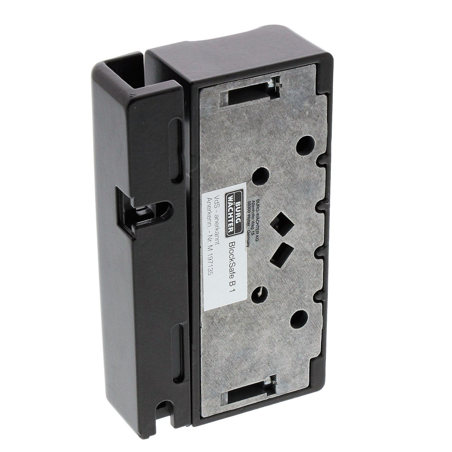 Burg-Wächter Fenstersicherung, Einbruchschutz für Fenster und Balkontüren, Abschließbar, Unter-/Ober-/Griffseite, Kippfenster, BlockSafe BS 2, Weiß