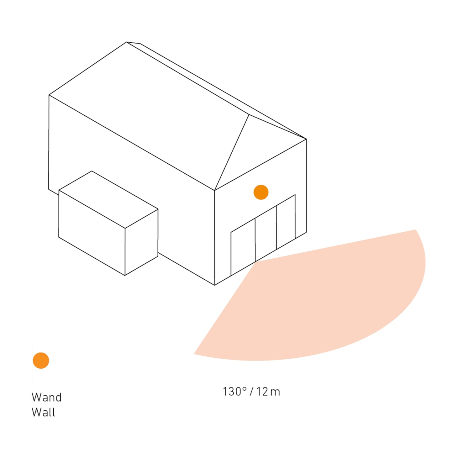 Steinel Bewegungsmelder IS 130-2 anthrazit, 130° Bewegungssensor, 12 m Reichweite, für den Innen- und Außenbereich, IP54