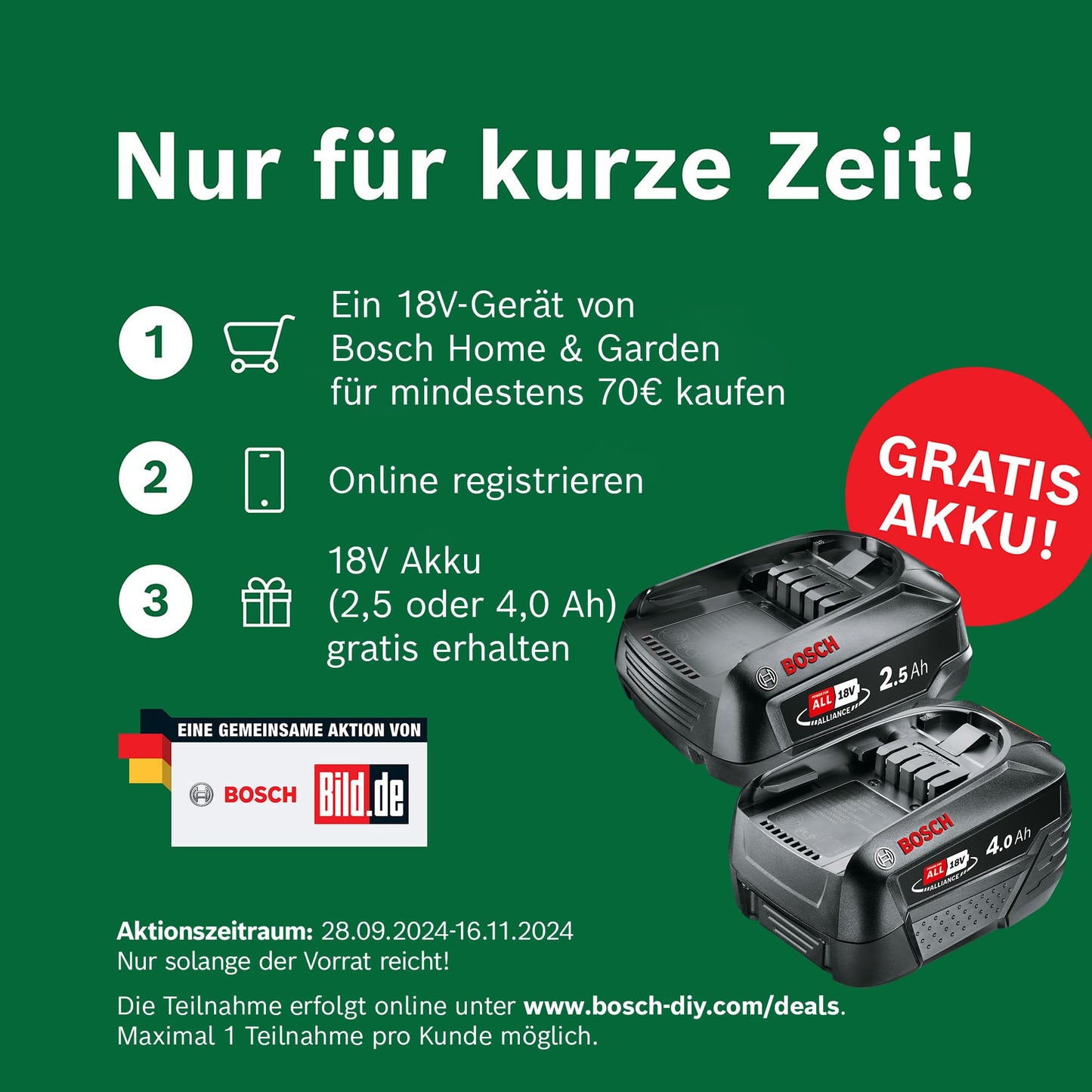 Bosch Akku Multifunktionswerkzeug AdvancedMulti 18 (ohne Akku, 18 Volt System, im Karton)