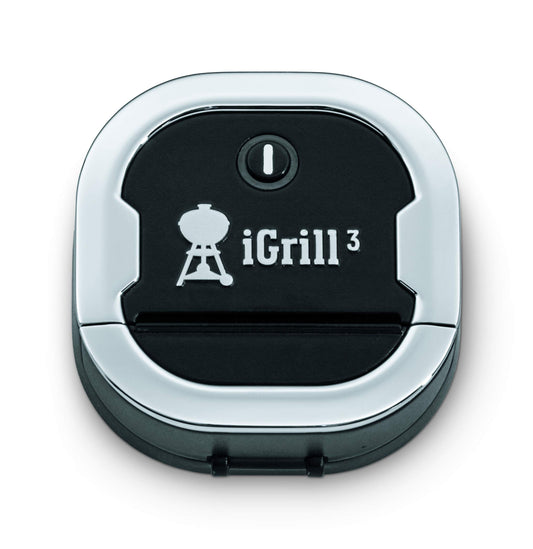 Weber iGrill 3 - intelligentes Fleischthermometer mit Bluetooth inkl. Fühler, für Genesis II (und - LX) & Spirit II Serie, Kontrolle Smartphone App, Silber (7205)