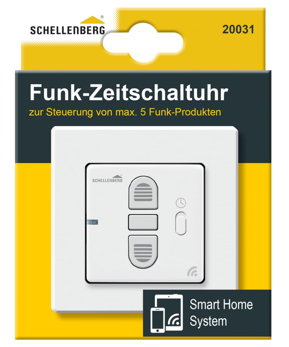 Schellenberg 20031 Smart-Home Funk Zeitschaltuhr Steuerung für Rolläden, Licht, Steckdosen und Markisen