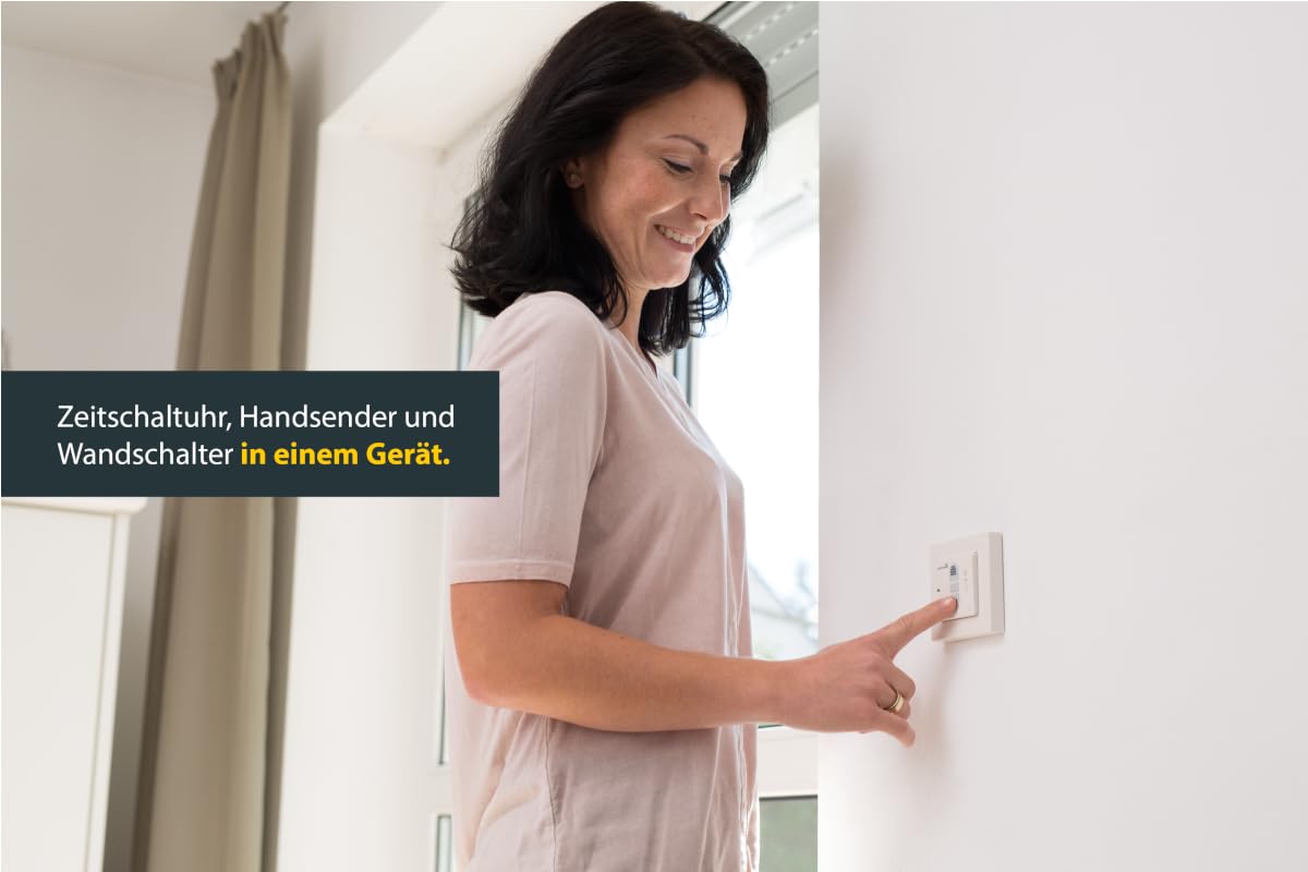 Schellenberg 20031 Smart-Home Funk Zeitschaltuhr Steuerung für Rolläden, Licht, Steckdosen und Markisen