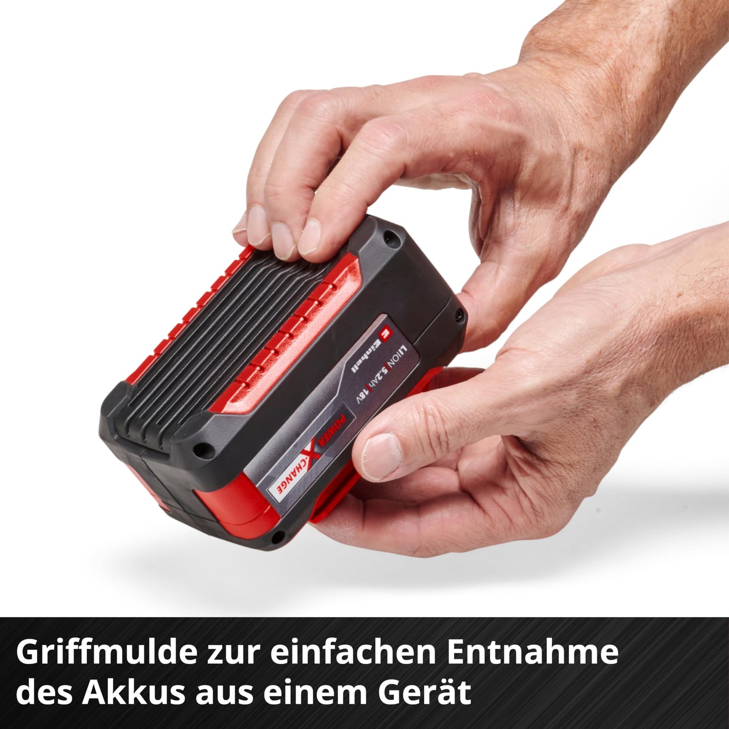 Original Einhell 5,2 Ah Plus System Akku Power X-Change (Li-Ionen Akku, 18 V, 5,2 Ah, passend für alle Power X-Change Geräte)