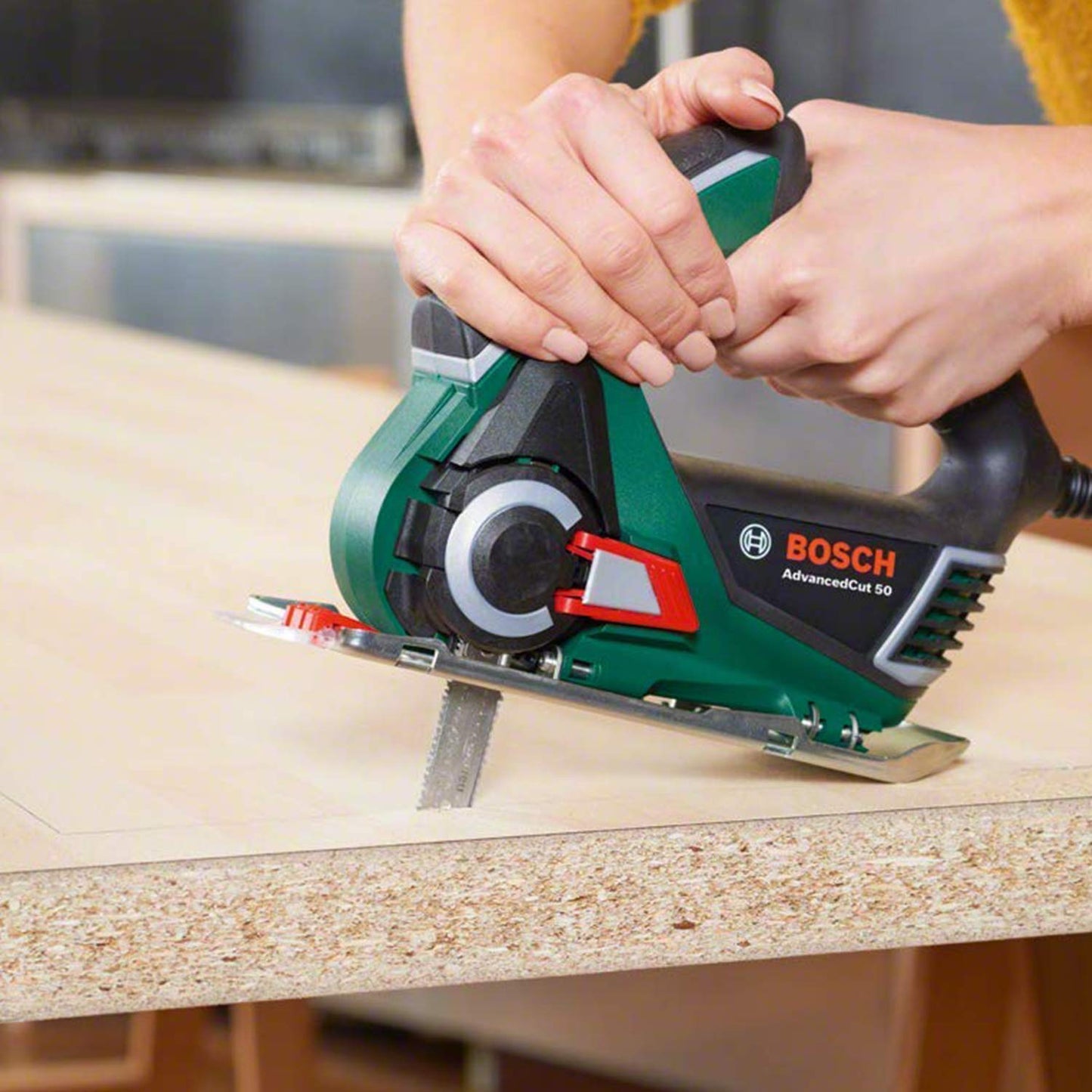 Bosch Sägeblatt Wood Speed 50 (mit NanoBlade Technologie für EasyCut 12, 50, AdvancedCut 18 und AdvancedCut 50)